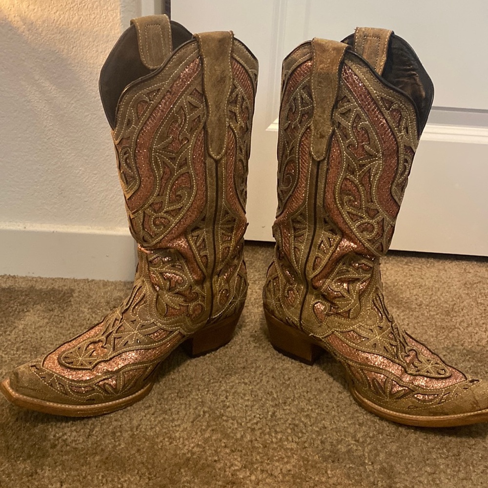 J.B. Dillon Women’s Gold Cowboy Boots